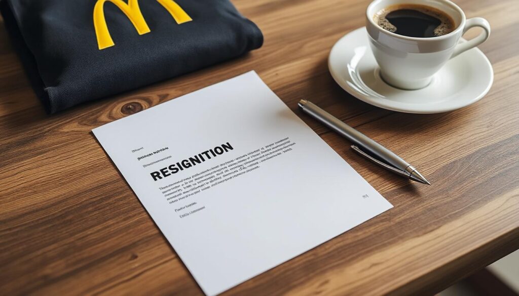 découvrez un modèle simple de lettre de démission pour mcdonald's avec des conseils pratiques pour rédiger votre départ en toute sérénité.